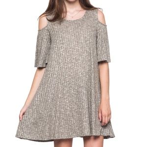 CUTOUT SWEATER DRESS